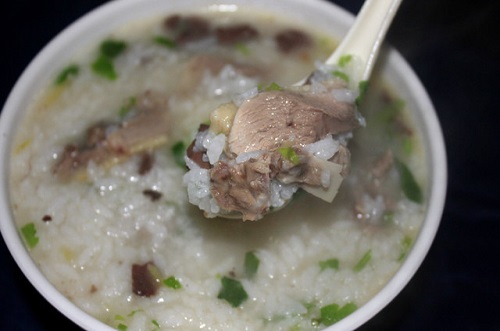 香芋毛豆鸭肉粥